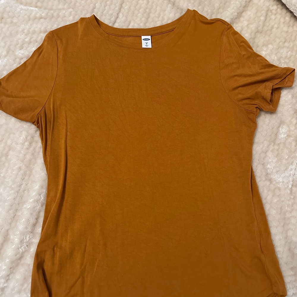 Old Navy Women's Short Sleeve Tees - Brown and Orange - Picture 2 of 7